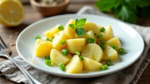 Kartoffelsalat mit Lauchzwiebeln