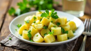 Kartoffelsalat mit Röschenkohl