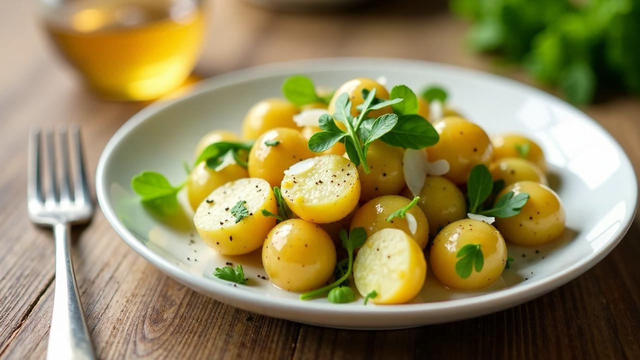 Kartoffelsalat mit Rucola und Parmesan