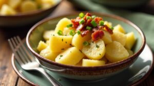 Kartoffelsalat mit Schinkenspeck