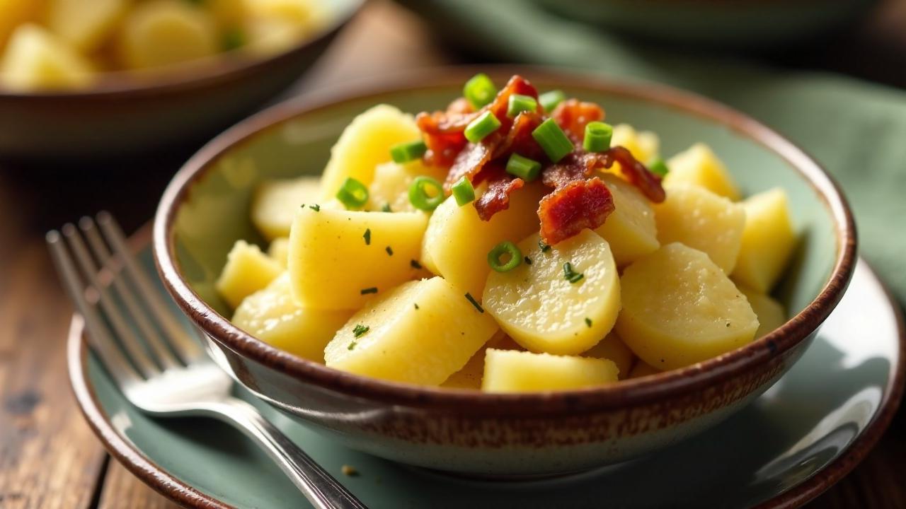 Kartoffelsalat mit Schinkenspeck