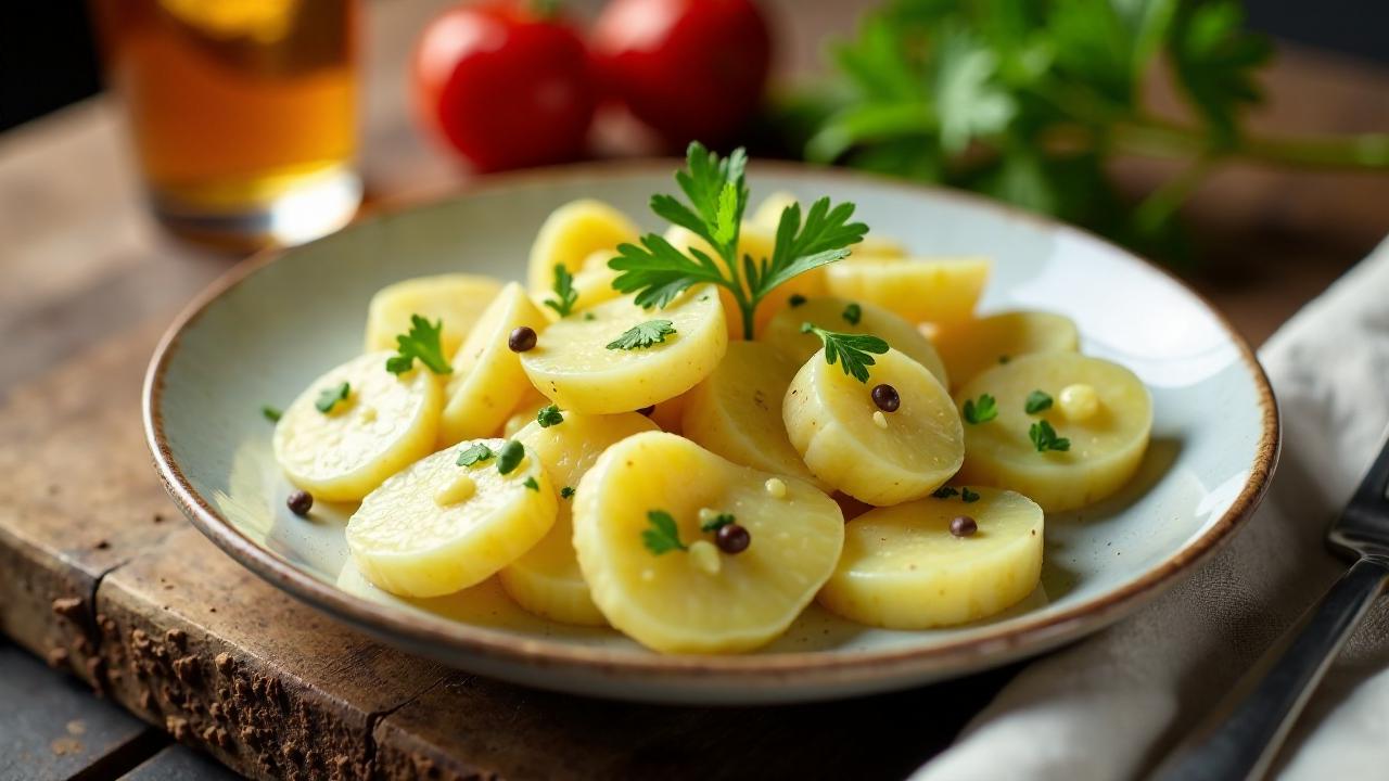 Kartoffelsalat mit Senfsaat-Dressing