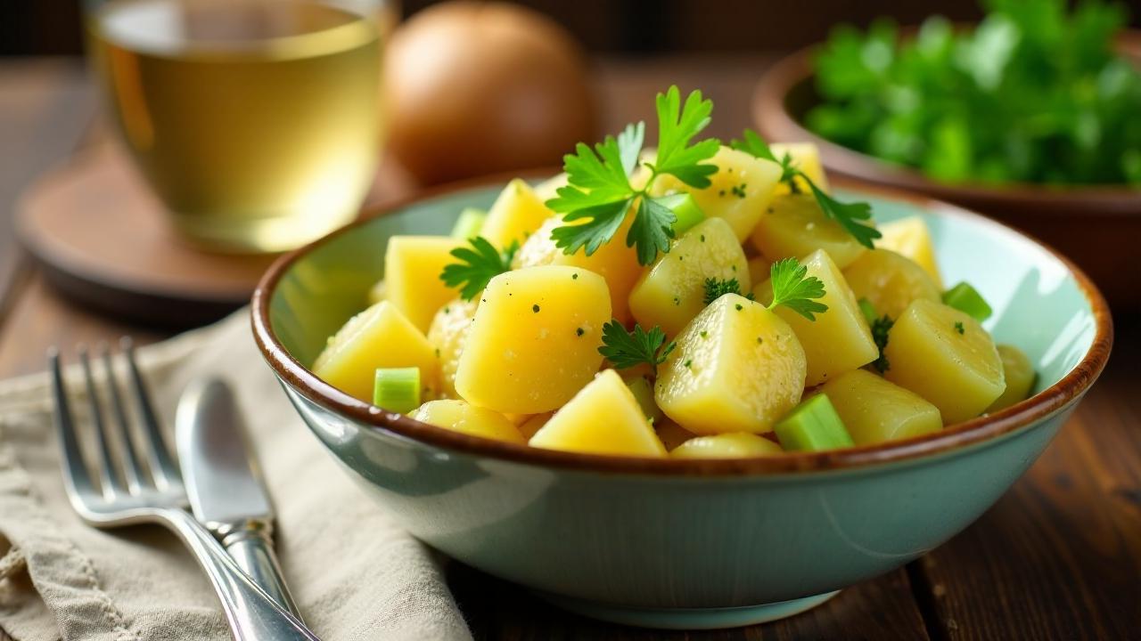 Kartoffelsalat mit Staudensellerie