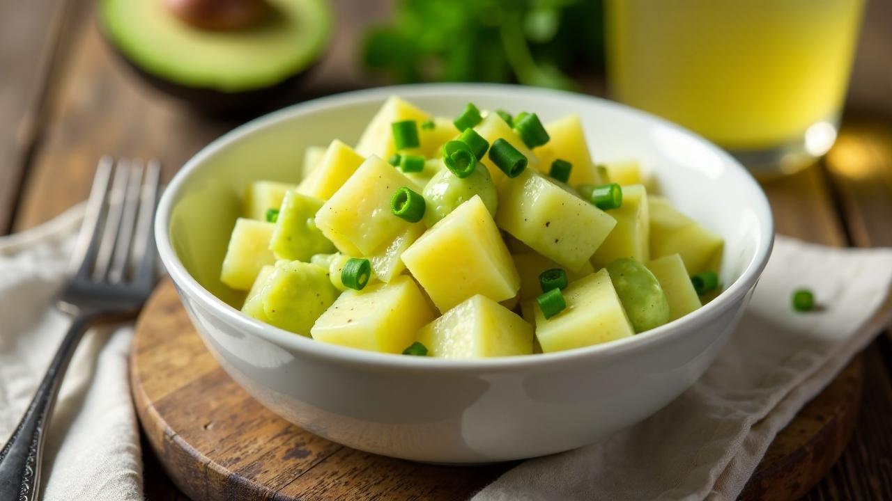 Kartoffelsalat mit cremiger Avocado