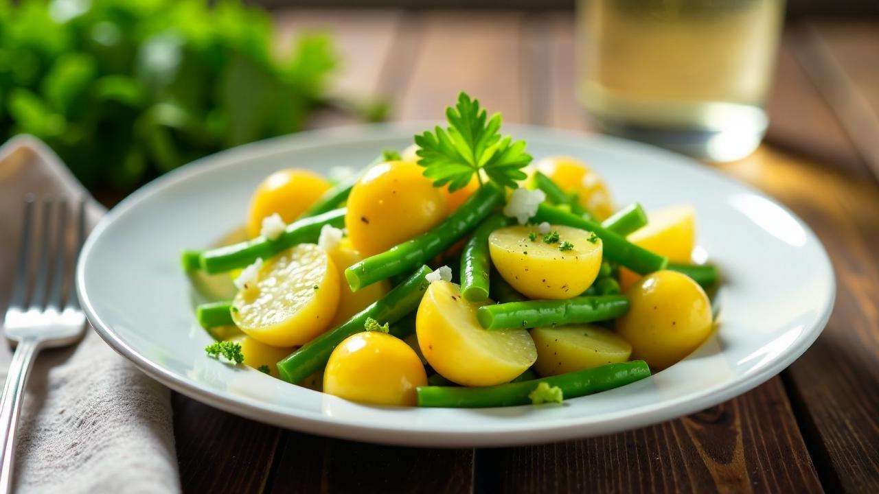 Kartoffelsalat mit grüner Bohne