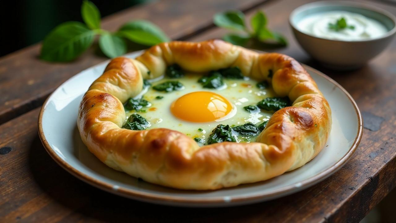 Khachapuri mit Spinat