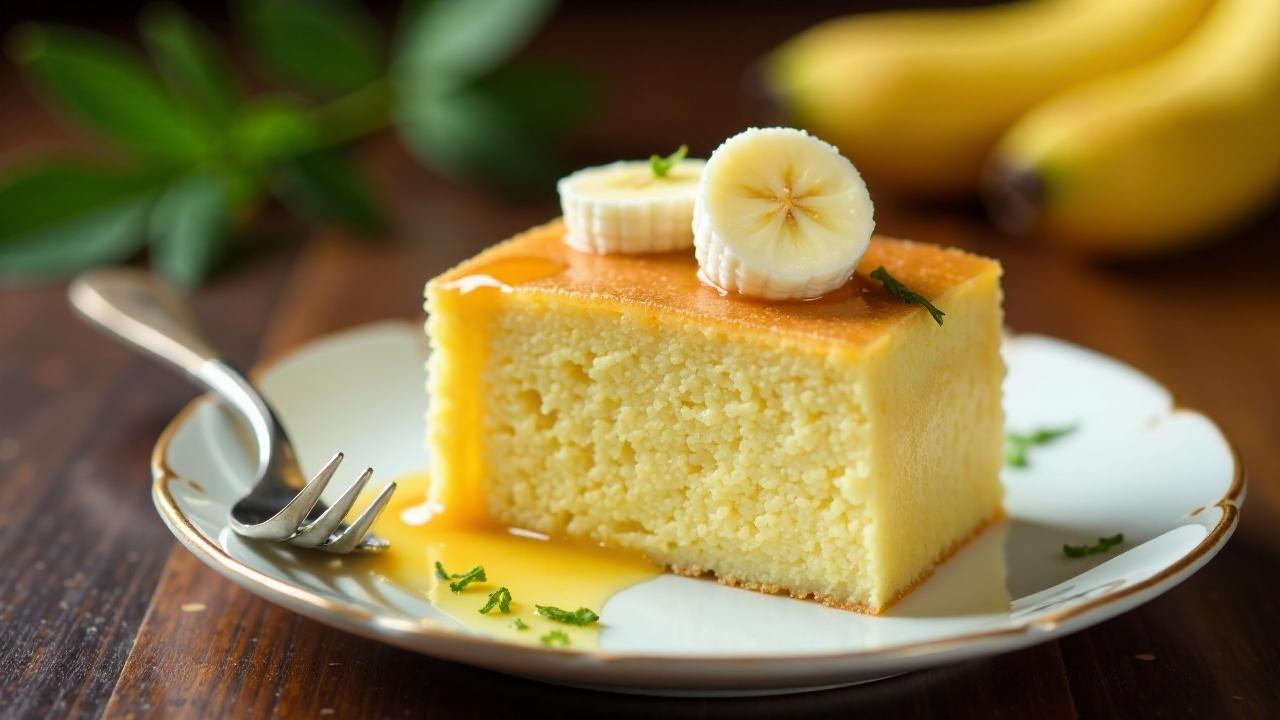 Khanom Gluay (Bananenkuchen)