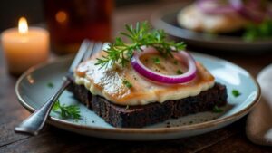 Kiluvõileib mit Dill-und Zwiebel