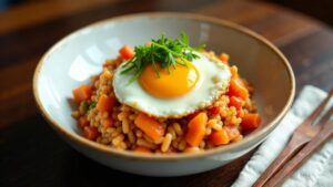 Kimchi Bokkeumbap (Gebratener Reis mit Kimchi)