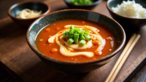 Kimchi Egg Drop Soup