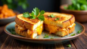 Kimchi Grilled Cheese Sandwich