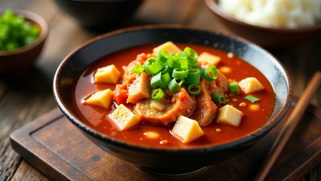 Kimchi Jjigae - Scharfer Kimchi-Eintopf