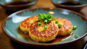 Kimchi Pancakes with Seafood