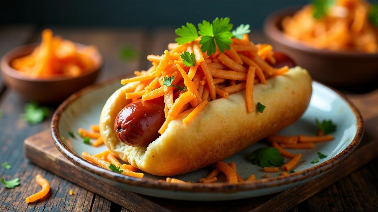 Kimchi Slaw Hot Dog