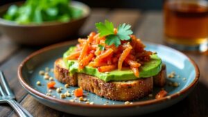 Kimchi and Avocado Toast