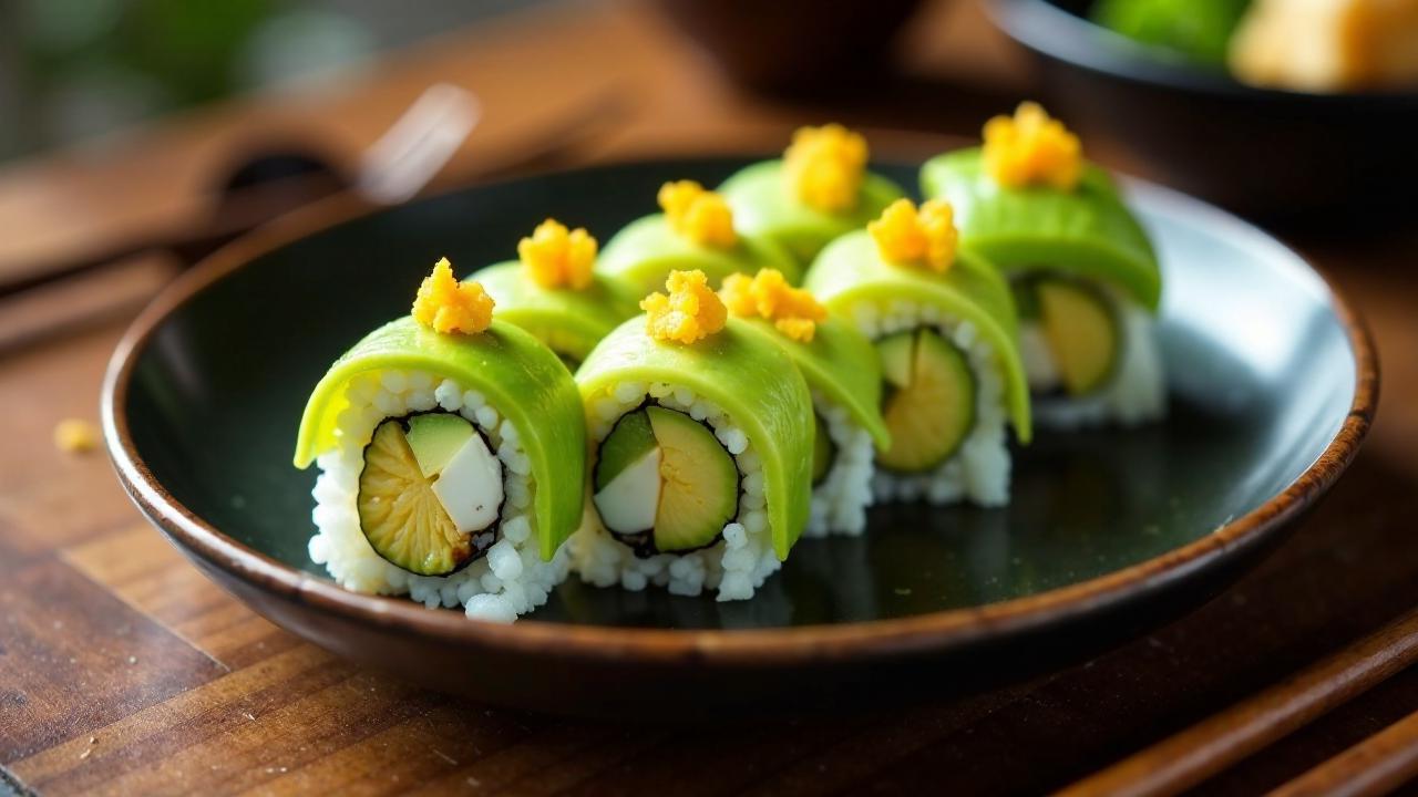 Kina-Bots: Sushi-Rollen mit Seeigelrogen