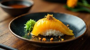 Kina Sushi: Seeigelrogen-Sushi