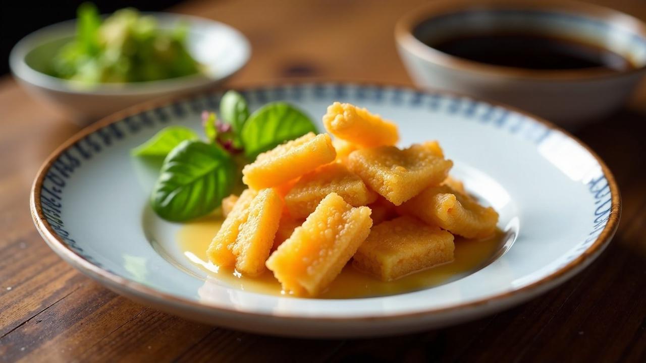 Kina Tempura: Frittierte Seeigelrogen