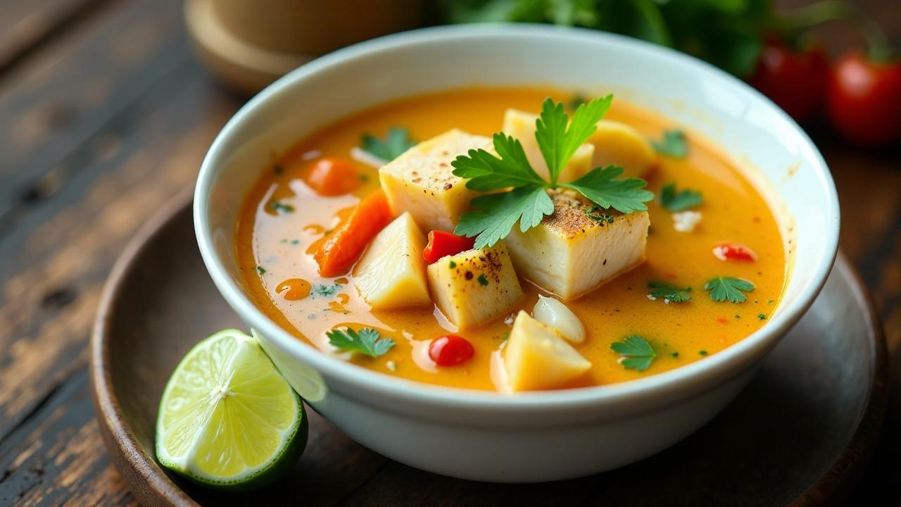 Kiribati Fischsuppe (Frische Fischsuppe mit Kokosmilch)