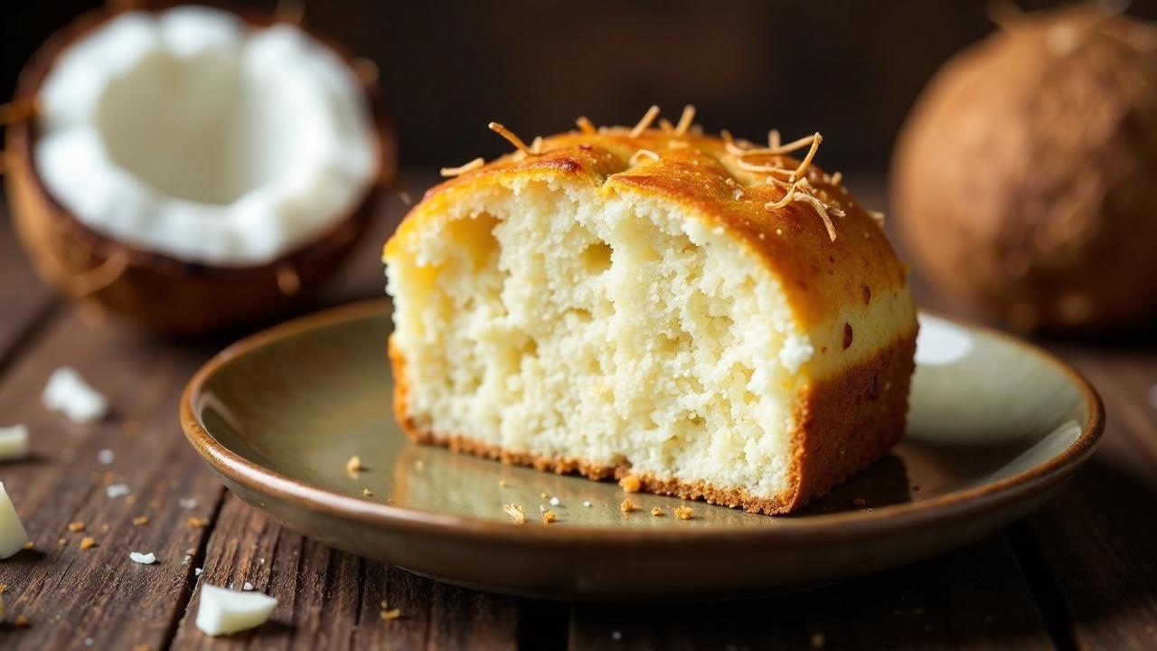 Kiribati Kokosbrot (Traditionelles Brot aus Kokosmehl)