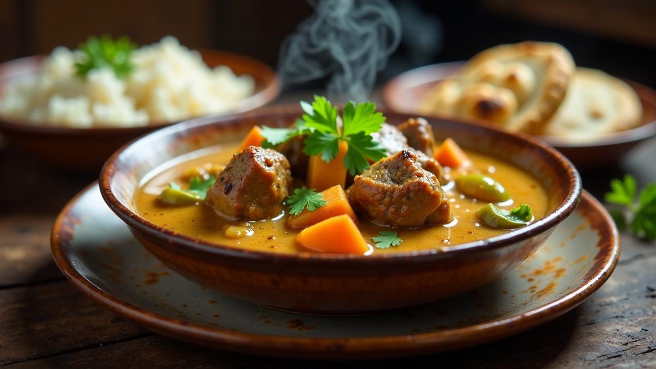 Kiribati Lammcurry (Mildes Curry mit Lamm und Kokos)