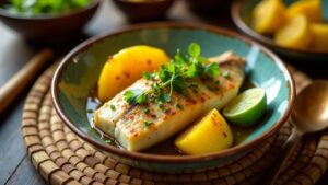 Kiribati Steamed Fish and Plantains