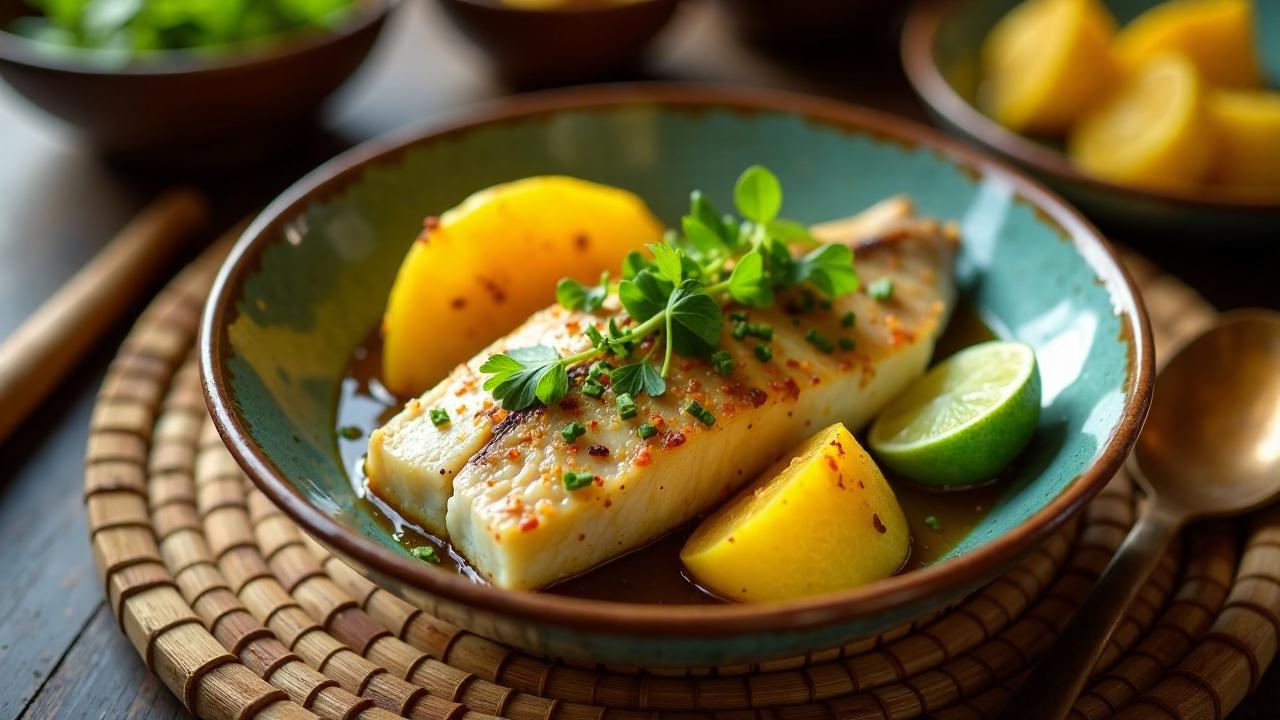 Kiribati Steamed Fish and Plantains