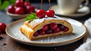 Kirsch-Mohnstrudel