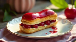 Kirsche-Amaretto-Eclairs