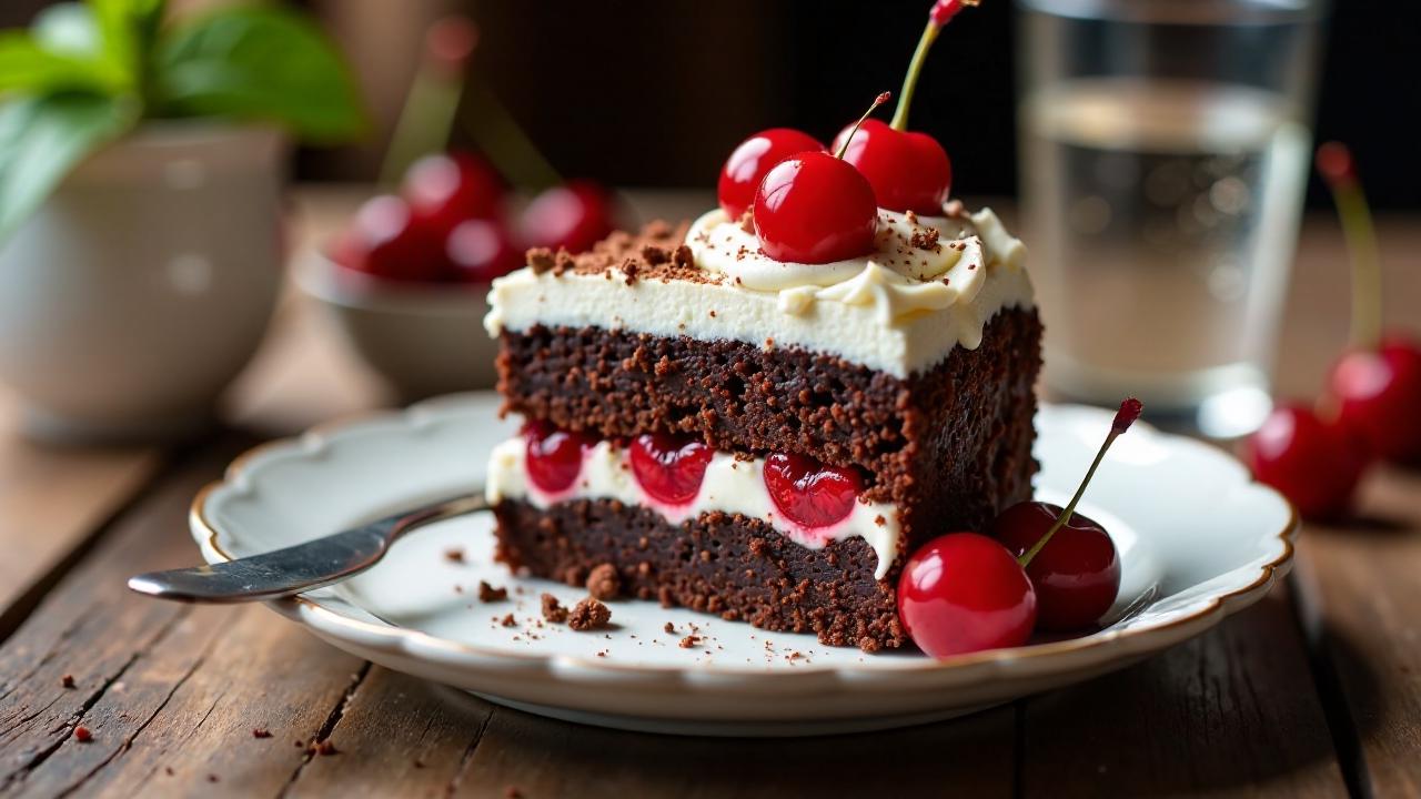 Kirschtorte mit Schwarzwälder Note