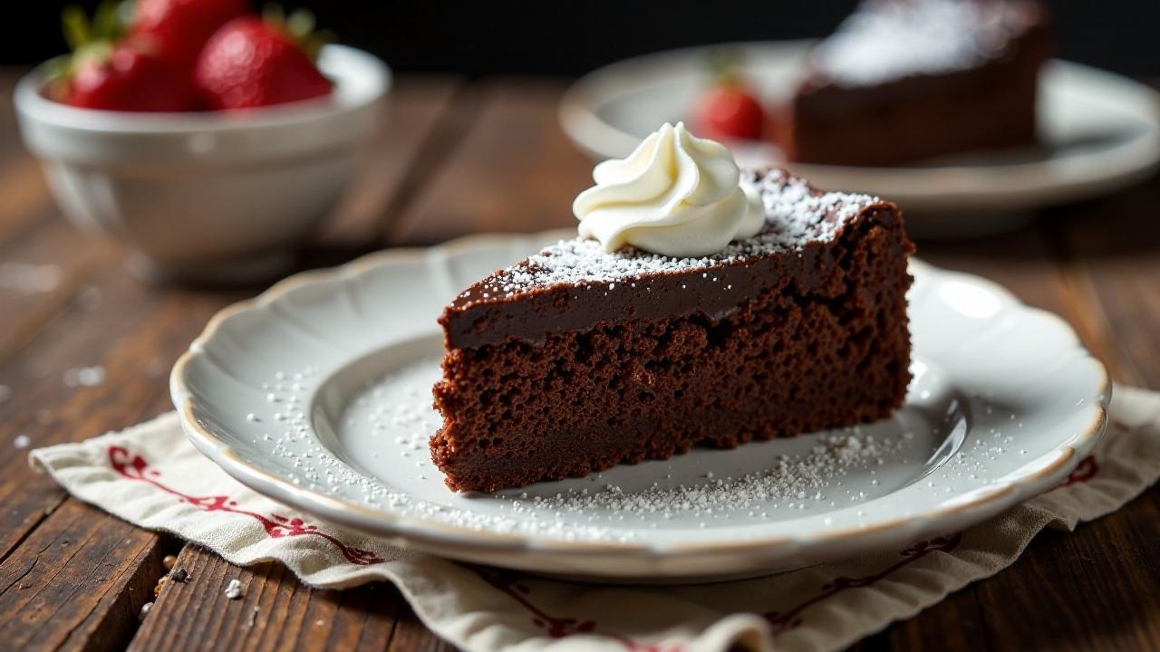 Kladdkaka (Klebriger Schokoladenkuchen)