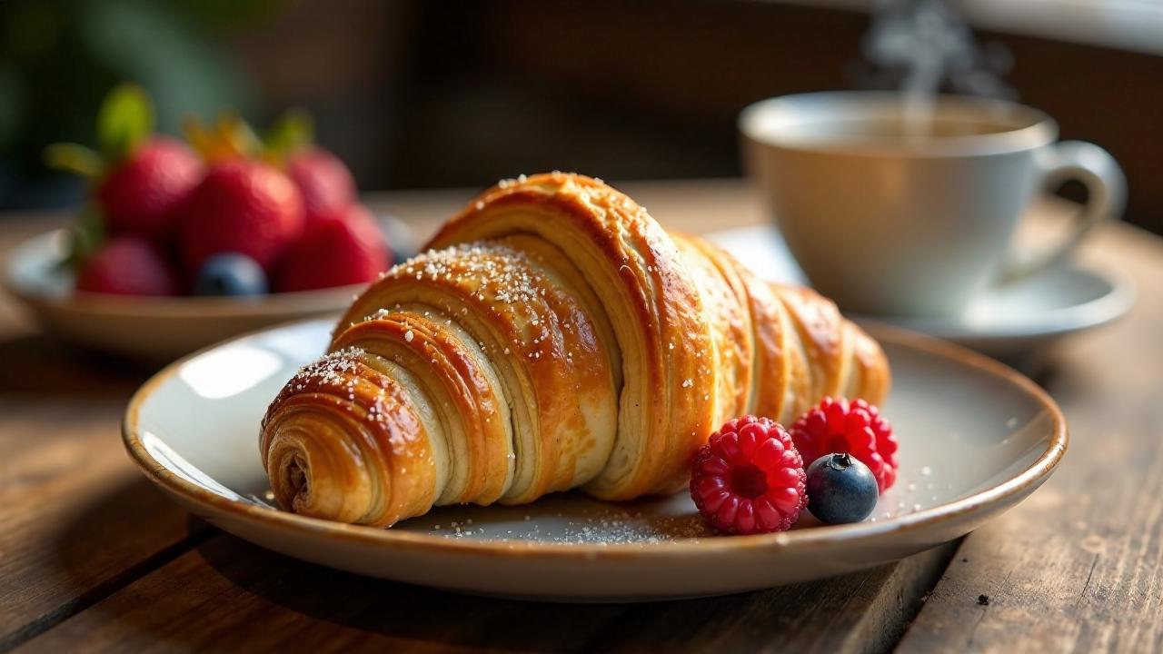 Klassische Butter-Croissants