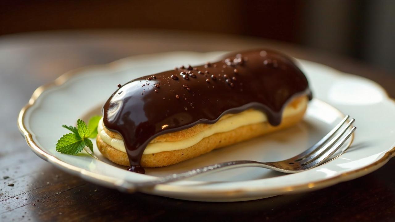 Klassische Schokoladen-Eclairs