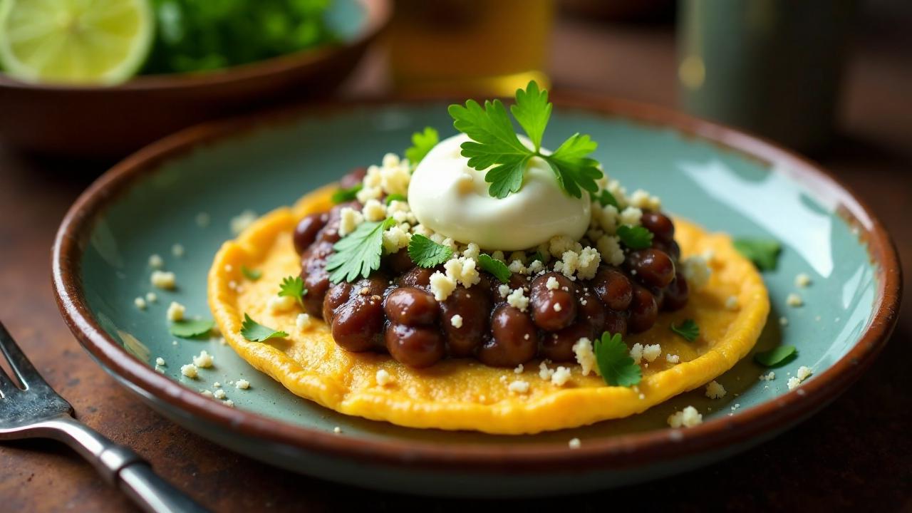 Klassische Sopes con Frijoles