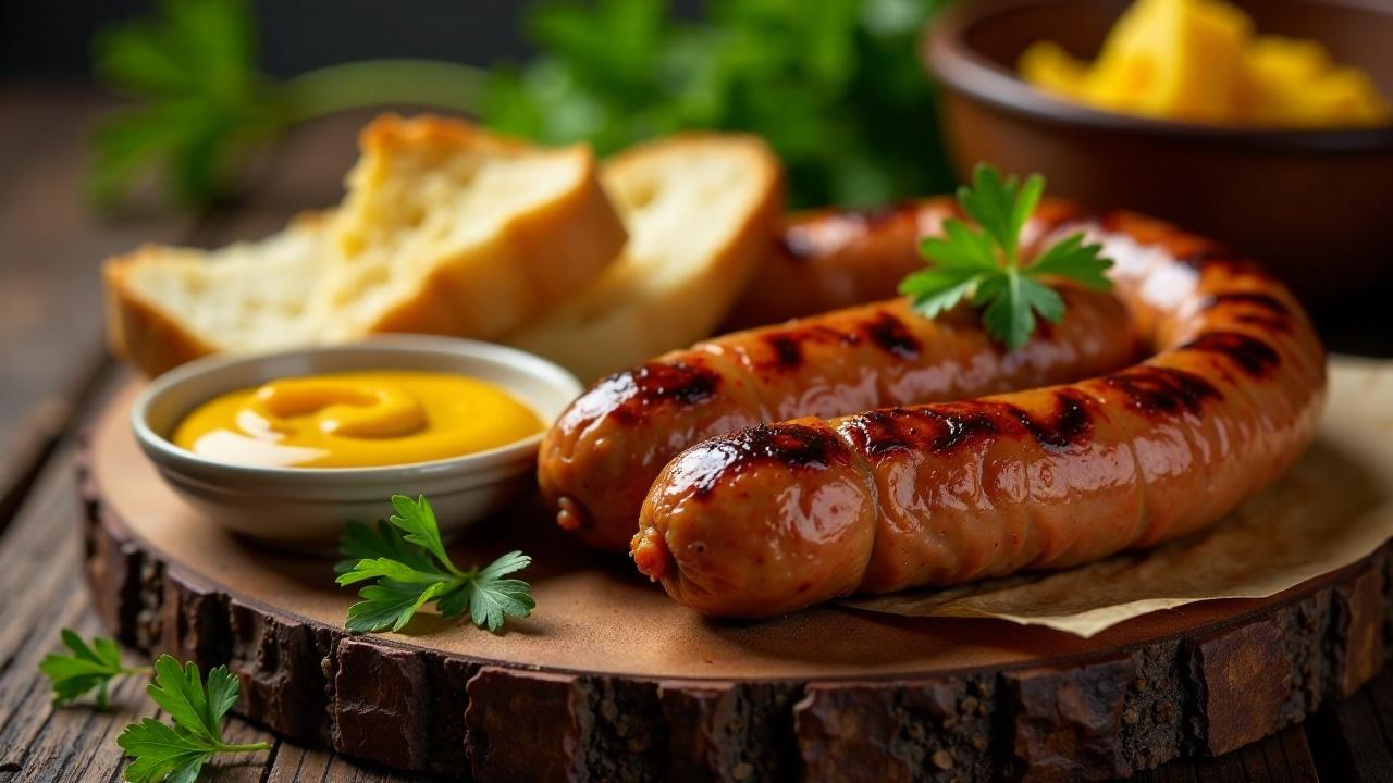 Klassische Thüringer Rostbratwurst vom Grill