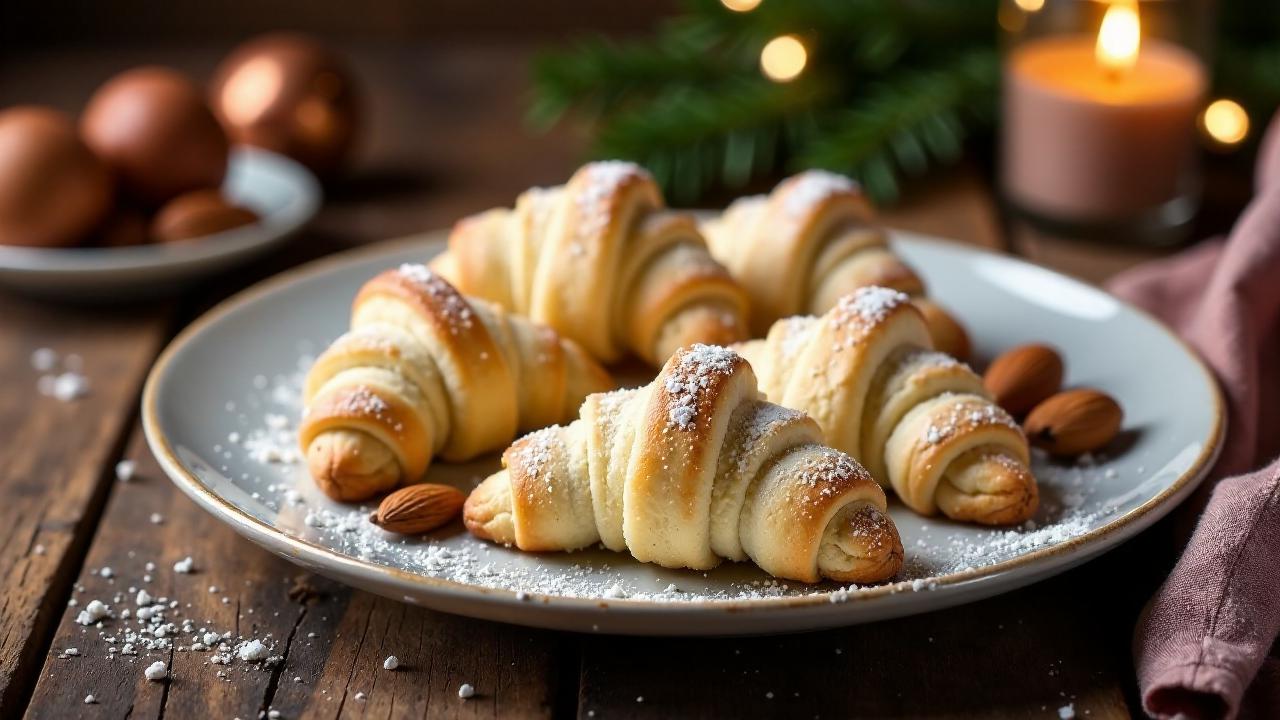 Klassische ungarische Vanillekipferln