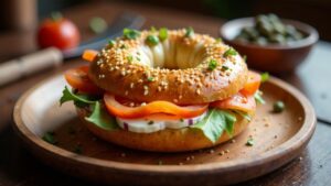 Klassischer New Yorker Bagel