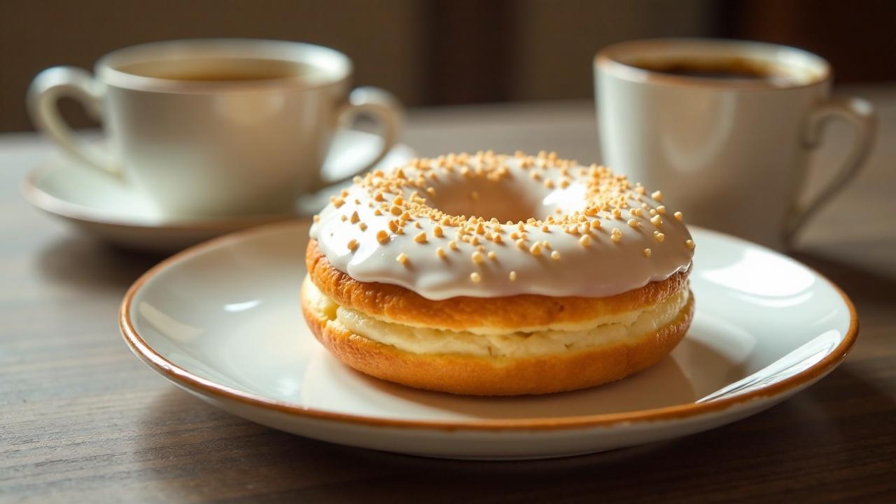 Klassischer Vanille-Donut