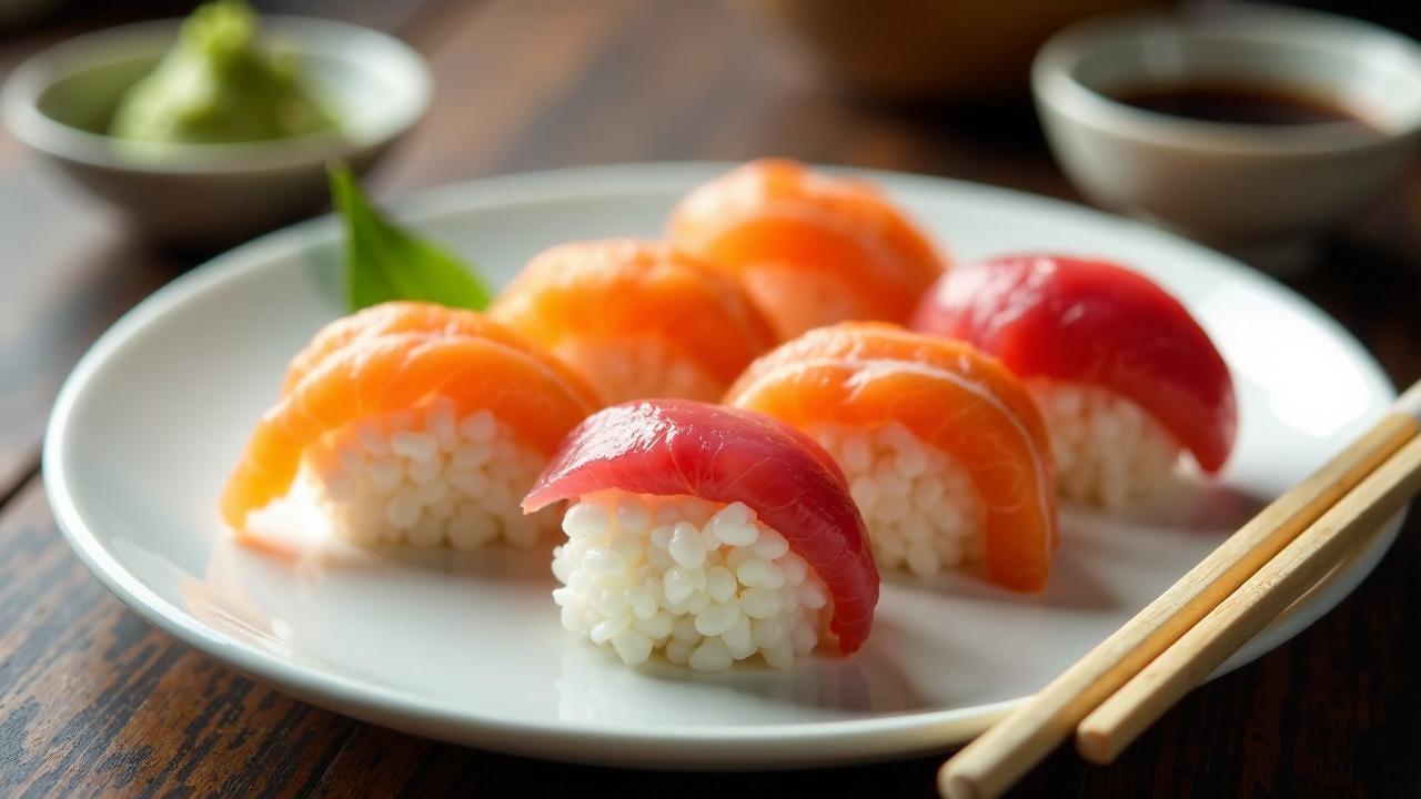 Klassisches Nigiri-Sushi