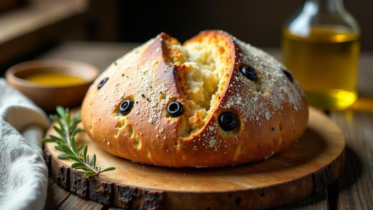 Klassisches Olivenbrot