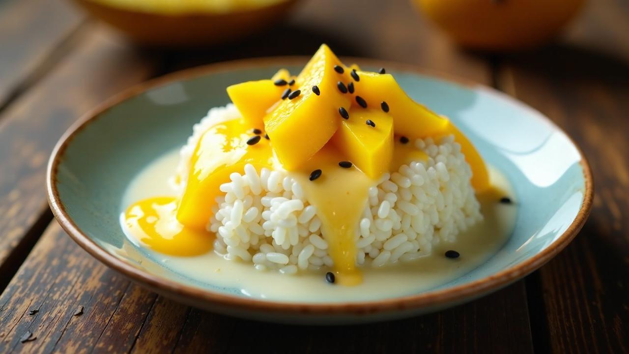 Klebreis mit Mango (Khao Niaw Mamuang)