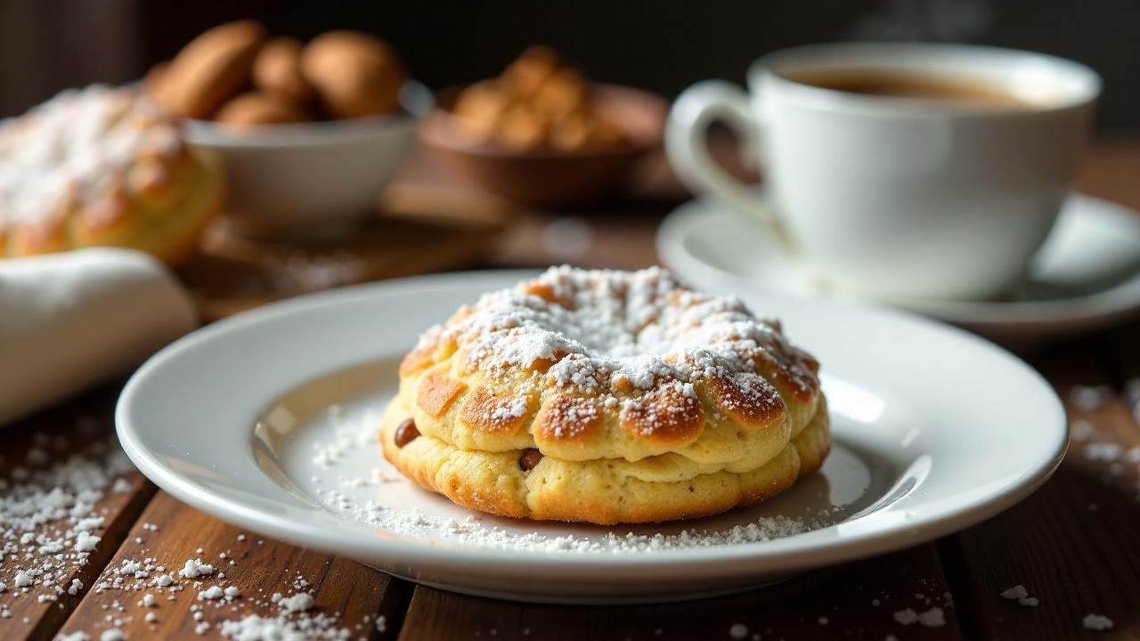 Knackige Kourabiedes-Mandelkekse