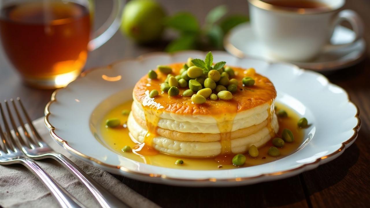 Künefe: Käsekuchen in süßem Sirup