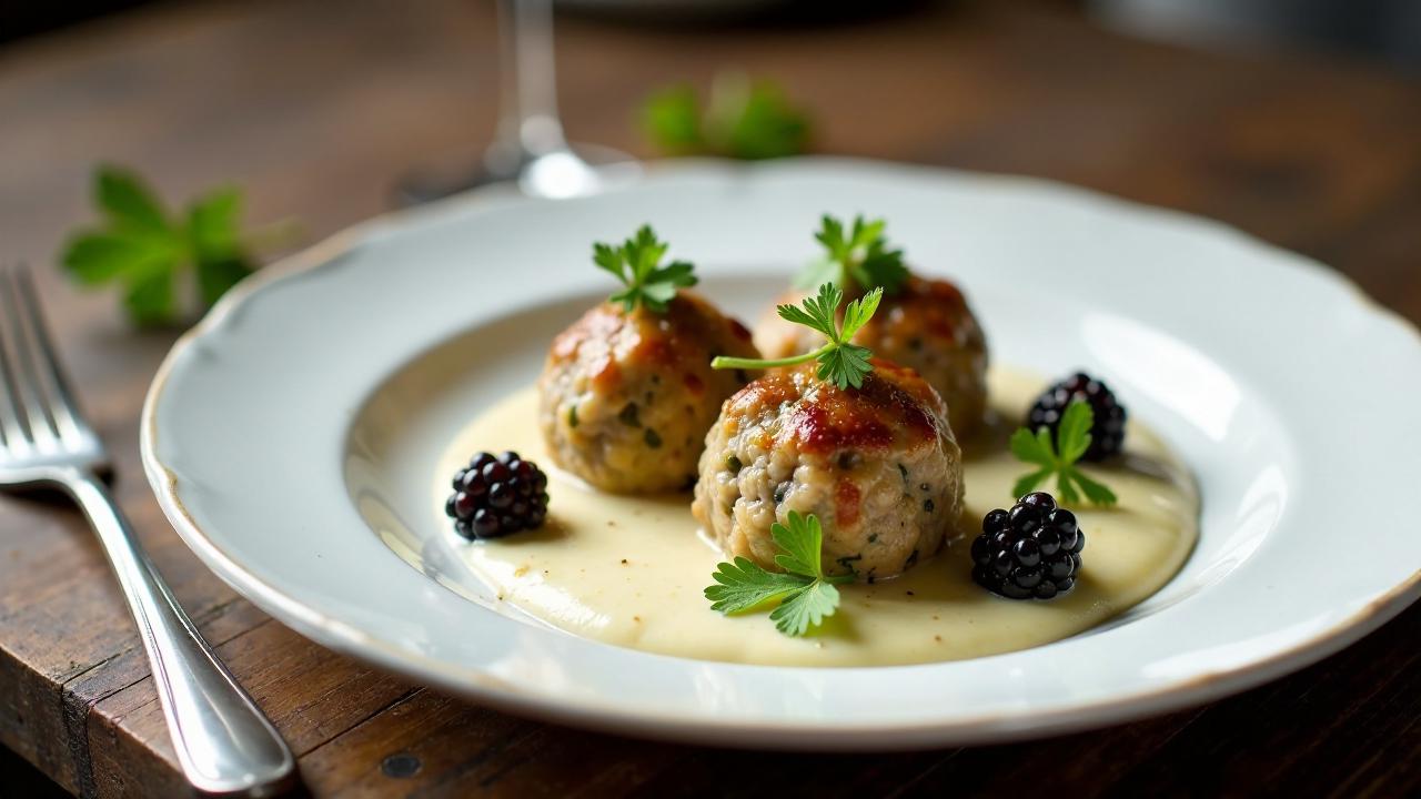 Königsberger Klopse mit Brombeeren