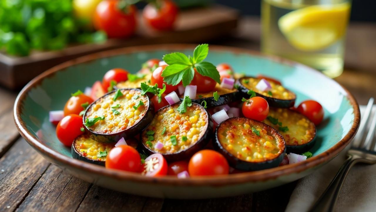 Knoblauch-Auberginensalat