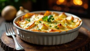 Knoblauch-Kartoffel-Gratin