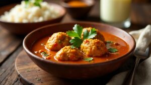 Kofta Curry (Fleischklößchen in Tomatensoße)