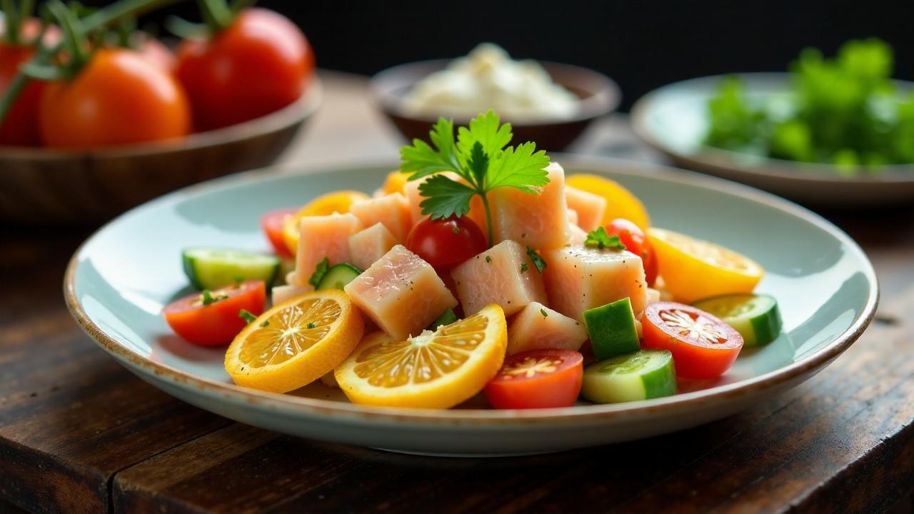 Kokoda-Salat mit Zitrusfrüchten