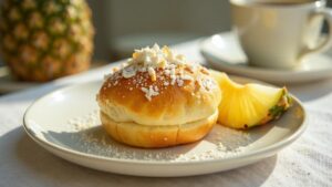 Kokos-Ananas-Milchbrötchen