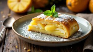 Kokos-Ananas-Strudel